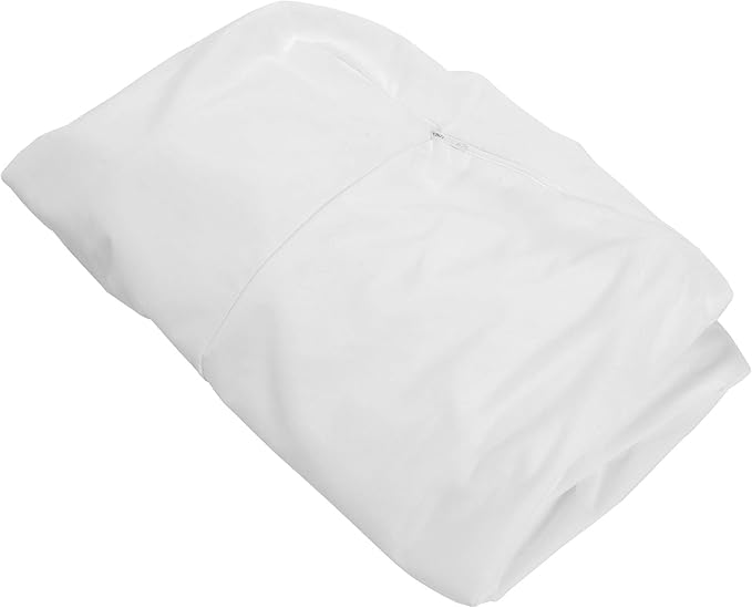 Furhaven Dog Bed Liner Water-Resistant Contour Luxe Lounger Foam Mattress Protector Cover - White, Jumbo Plus