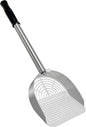 Cat Litter Scoop Deep Shovel, Detachable Long Handle Litter Scooper, Metal Cat Litter Scoop, Stainless Steel Cat Litter Scoop, Kitten Pooper Lifter, Kitty Metal Scooper with Holder Round Hole