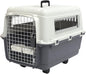 SportPet Designs Plastic Kennels Rolling Plastic Wire Door Travel Dog Crate - Medium, Gray (CM-2001-CS01)