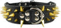 Serijoars Spiked Studded Dog Collar, PU Leather Dog Collar, Adjustable Pet Collars for Medium or Large Breed Pet (S, Black4)