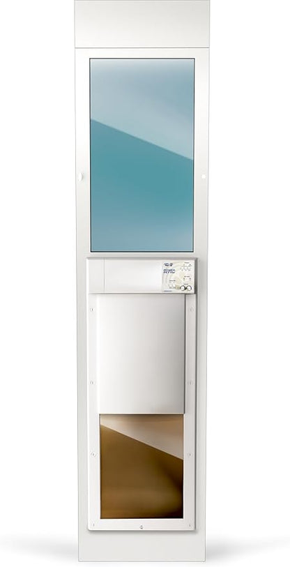 Power Pet Automatic Sliding Glass Patio Pet Door by High Tech Pet - Pet Operated Dog Door, Heavy-Duty Aluminum Frame (75" - 80 1/4"), High Security, Air Tight, for Large Dogs 30-100 lbs., Easy Install
