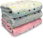 Dog Blankets for Small Medium Dogs Washable, 3 Pack Pet Blanket Washable 30" x 20", Fuzzy Soft Puppy Throw Cover for Kennel Crate Bed