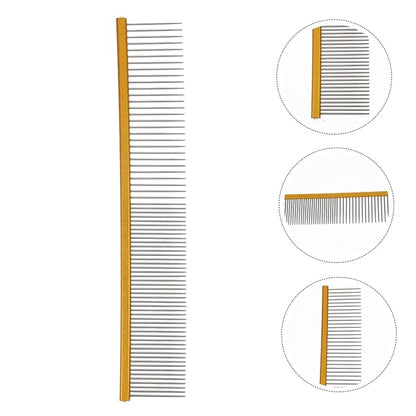 POPETPOP Ergonomic Pet Comb for Dogs Cats Grooming Tool Portable Wear-resistant Material