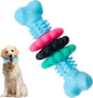 Puppy Chew Toys for Teething, Durable Dog Chew Toy for Aggressive Chewers, Tough TPR Rubber Bone Toy for Small & Medium Dogs, Teeth Cleaning & Anxiety Relief(Blue)