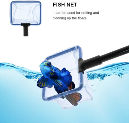 GreenJoy Aquarium Fish Tank Cleaning Kit - 5 in 1 Algae Scraper Set - Siphon Vacuum for Water Changing and Sand Cleaner (Cleaner Set)