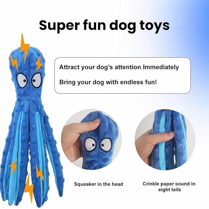 2025 New Upgrade Interactive Chew Pet Toy No Stuffing Bite-Resistant Squeaky Perfect for Puppies, Small and Medium Dogs (2pcs D)