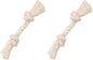 Mammoth Pet Products Dog,Flossy Chews 100-Percent Cotton White Rope Bone, Large, 14-Inch (10006V) (Pack of 2)