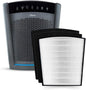 Hunter HP800 Air Purifiers for Home Large Room and Bedroom. True HEPA Air Purifier for Pets, Odors, Allergens, Smoke, Dust, VOC's. Value Bundle w/Extra Filter. Cleans 2585 Ft² per hour. Graphite