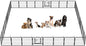 BestPet | Dog Playpen | 24 Inch, 32 Panels | Heavy Duty Metal Pet Exercise Pen | Indoor Outdoor Fence Panels | Rust-Resistant, Removable, Tool-Free Setup | Anti-Skid, Expandable Design