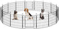 Yaheetech Expandable Dog Playpen, 16 Panel 20 inch Puppy Playpen with Door Indoor/Outdoor Pet Fence for Small Medium Dogs
