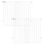 Babelio Baby Gate for Stairs, Kitchen & Doorways, No Bottom Bar| Easy Install| One-Handed Operation| Auto-Close| Hardware Mount Safety Dog Gate (White - B17, 34" H, 26-43" W-Standard 2 Pcs)