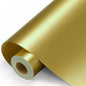 Gold Permanent Vinyl - Gold Adhesive Vinyl Roll for All Cutting Machine, Permanent Outdoor 12" x11FT for Decor Sticker, Car Decal, Scrapbooking, Signs, Glossy & Waterproof