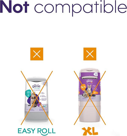 Litter Genie Eco Refills | Compostable Cat Litter Bags Jumbo 1-pack | Up to 4 Months of Supply in 1 Cartridge