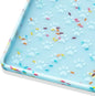 Ptlom Dog Food Mat Anti-Slip Dog Bowl Mats for Food and Water, Waterproof Pet Placemat Prevents Messy Spill to Floor, Silicone Puppy Feeding Tray for Small, Medium and Large Dogs Cats, Blue