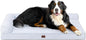 EHEYCIGA XXL Dog Bed Memory Foam, Orthopedic Giant Dog Bed Jumbo with Washable Removable Cover, Waterproof Pet Sofa Couch with Nonskid Bottom, 48x35x7.5, Washblue
