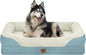 Washable Orthopedic Large Dog Bed - Dog Beds Large Sized Dogs with Removable Cover Waterproof Orthopedic XL Pet Bed with Bolster