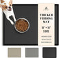 AVERYDAY 100% Waterproof Thicker Silicone Dog Food Mat, 0.63'' Raised Edge Bowl Mat for Food & Water, Non Slip Pet Feeding Placemat for Messy Drinkers, Perfect for Large Medium Small Breeds, 18"x10"