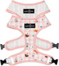 Lucy & Co. Sipping Slowly Reversible Dog Harness, Adjustable Comfort Fit with Dual Leash Attachments, Medium