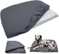 Dog Bed Cover Waterproof Replacement Machine Washable Covers for 36x27 Inch Dog Bed Heavy Duty Scratch Resistant Mattress Protector Pet Bed Cover Only Grey
