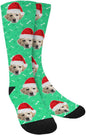 Custom Face Socks, Personalized Dog Lover Pet Photo Picture on Socks Unisex Athletic Crew Socks for Men Women
