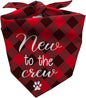 New Puppy Announcement Dog Bandana, Adopted Puppies Reveal Gift for Owner, Dogs Birthday Supplies Gifts, Triangle Bibs Scarf for Medium Pets (Red)