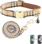 Yizepet Dog Collar and Leash- Adjustable pet Collar for Dogs with Metal Buckle Collar, Stylish Pattern for Small Medium or Large Boy and Girl Dog and Cat