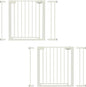 29.5-40.6" Magnetic Baby Gate for Stairs, Baby Safety Essentials, Auto Close Gate for Doorways, Easy Install Pressure Mounted Dog Gate Indoor, Pet Gates for Dogs, White (2 Pack)