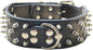 Serijoars Spiked Studded Dog Collar, PU Leather Dog Collar, Adjustable Pet Collars for Medium or Large Breed Pet (S, Black1)