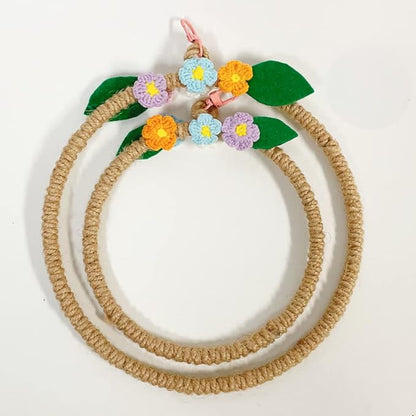 La La Pet® Bird Rope Swing with Hanging Hook Bird Rope Perch Bird Swing Perch Bird Perch Stand Bird Cage Toy for Parrot Budgie Parakeet Cockatiel Cockatoo Conure Small