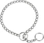 TagME Chain Choke Collar for Dogs, Adjustable Weather Proof Necklace for Medium Dogs, Alloy Steel Pet Training Collar