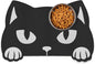 Pet Mats for Food and Water Dog Cat Food Mats Pet Feeding Mat Anti-Slip No Stains Quick Dry Floors Waterproof Placemat Food Water Bowl Mat Halloween Decorations - 23.6"x15.7" Black Cat