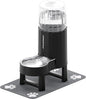 CZPET Elevated Dog Water Bowl Dispenser 8L with Mat for Large Dogs,Tall Raised Pet Waterer Stand,Relieve Neck Pressure,Large Capacity and Drinking Area Noise-Free for Pets (8L+Stand+Mat,Black)