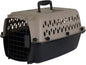 Petmate Vari Dog Kennel Portable Airline-Friendly Carriers & Crates for Small Dogs and Puppies, Durable Plastic, Pet Carrier For Home and Travel, XS Extra Small 19" For Dogs Up To 10 Lbs, Taupe