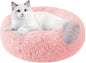 Cat Beds for Indoor Cats,20 Inch Dog Bed for Small Melium Large Dogs, Washable-Round Pet Bed for Puppy and Kitten with Slip-Resistant Bottom