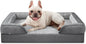 INVENHO Orthopedic Medium Dog Beds for Medium Dogs, Waterproof Egg-Crate Foam Dog Couch Bed with Washable Removable Cover, Waterproof Lining and Nonskid Bottom