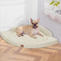Large Orthopedic Dog Bed with Sides Big Dog Beds with Removable Washable Cover Non-Slip Waterproof Pet Bed for Medium Large Dogs - Beige L