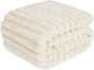 Waterproof Dog Blanket for Bed, Luxury Plush Washable Large Dogs Blankets for Furniture Protection, Super Soft Calming Pet Blanket for Indoors (Cream, 60"x80")
