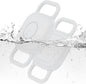 DDJ 2-Pack Dog Collar Holder for Tile Life360 Mate (2024) 2022 Tracker, Waterproof Silicone Cover Full-Body Protective Case for Tile Mate Tracker Cat Collar, Ultra Durable, Scratch Resistant, White