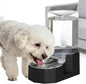 Sfozstra Dog Water Bowl Dispenser: 6L Large Black Gravity Stainless Steel Bowl - Without Filter - Pet Feeder for Pets Indoor/Outdoor Use by Owners