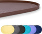 100% Waterproof 0.5" Raised Edge BPA Free Silicone Dog Food Mat, Pet Cat Feeding Mats Contain Spills Protects Floors, Placemats for Cats and Dogs Water Bowl Dishwasher. (Small, Brown)