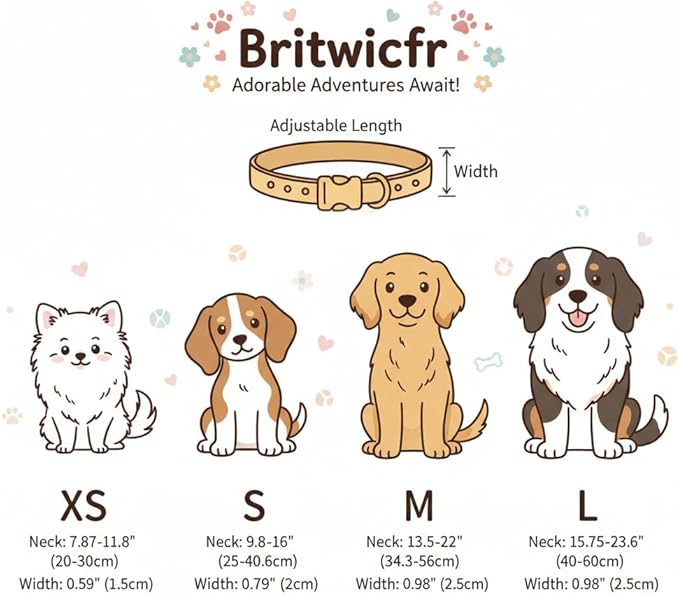 Dog Collar, Spring Summer Dog Collar with Orange Print and Charm, Cute Spring Summer Fruit Collar with Soft & Breathable Fabric, Adjustable Pet Collar for Medium Dogs