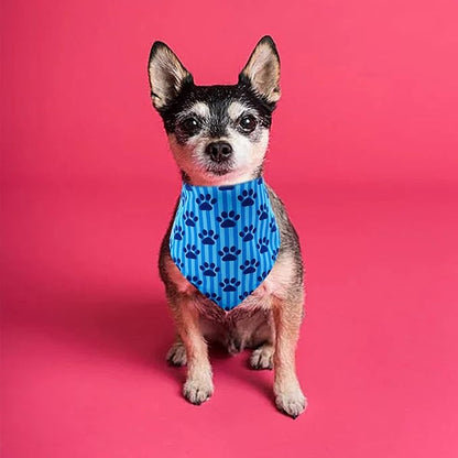 30 Pcs Paw Print Dog Bandanas for Small Dogs Stitch Dog Bandanas Bulk Polyester Bandana Party Grooming S