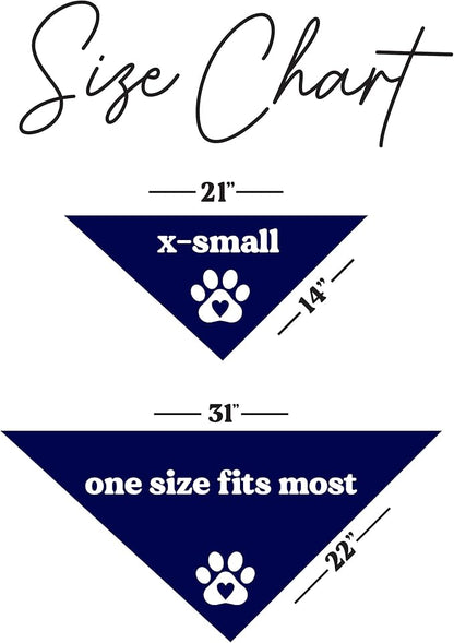 Do Not Pet Dog Bandana (Navy, XS 157)