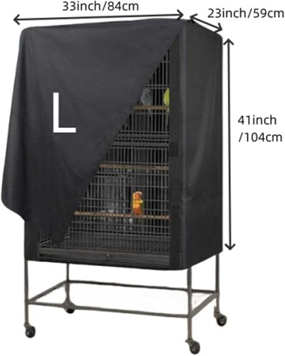 Bird Cage Cover Black Out, Protects Pets Privacy, Comfortable, Breathable, Waterproof and Dustproof, Parrot Cage Night Cover, Good Night Parrot Birdcages Protector Covers for Parakeet Cockatiel