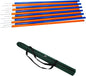 Trademark Innovations Dog Agility Weave Poles Training Set Equipment