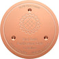 Mellbree Bird Bath Copper Disk, 0.6mm Reinforced 99.99% Pure Copper Cleaning Disk for Physical Safe Clean Water, Universal Fit for Outdoor Birdbath, Bowl, Bird Bath Heater Solar (Sunflower)