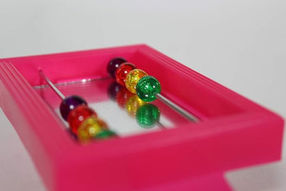 Penn-Plax Bird Life - Mirror with Beads Toy | Easy to Attach to Any Bird Cage | Keep Your Birds Entertained and Stimulated (BA507)