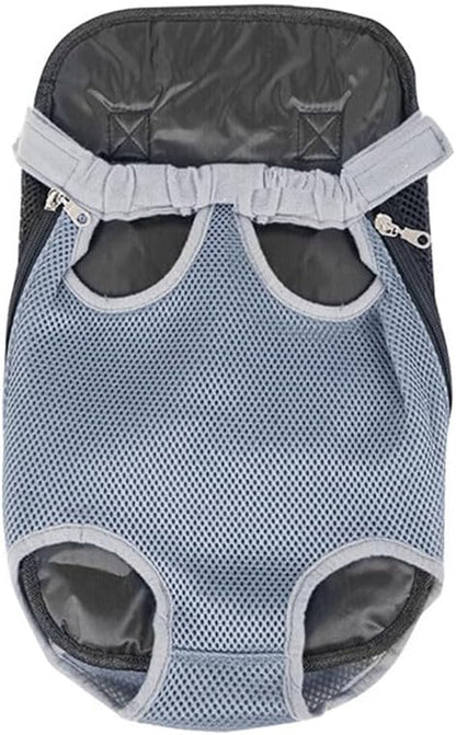 Leconpet Pet Carrier Backpack, Legs Out Adjustable Pet Front Cat Dog Carrier Backpack, Easy-Fit Dog Travel Backpack Carrier for Hiking Camping for Small Medium Puppies Cats (XL, Light Grey)
