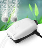 HITOP 2W Nano Whisper Aquarium Air Pump, 57GPH Adjustable Dual Outlet Fish Tank Oxygen Pump, Aquarium Aerator for 1-50 Gallon Fish Tanks