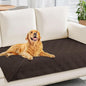 hyha Waterproof Dog Blanket, Reversible Pet Bed Blanket, Soft Sofa Couch Cover for Dogs Washable, Waterproof Pet Couch Covers for Sofa Puppy Cats Furniture Protector(30"x70", Chocolate/Chocolate)